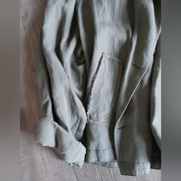 Rails Barclay Sage Women's Double Breasted Green Military Utility Jacket Size L - Picture 5 of 6